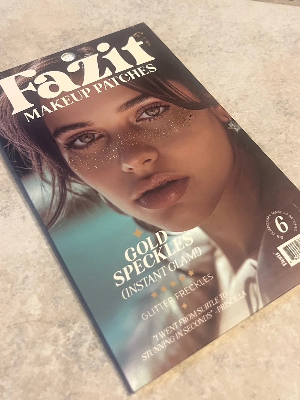 NEW Fazit Glitter Speckle Makeup Patches in Gold xTWO